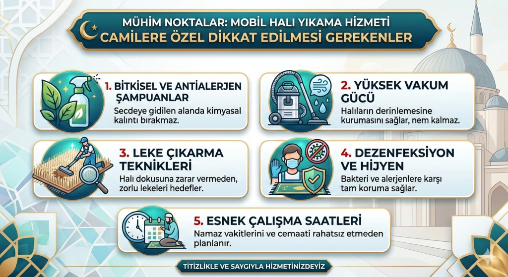 Mobil Halı Yıkama Hizmetinde Dikkat Edilmesi Gerekenler